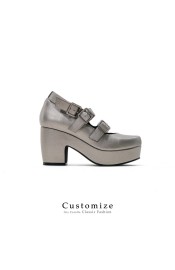 Iris Corolla Customize B Three-Buckle Chunky Platform Shoes(Reservation/3 Colours/Full Payment Without Shipping)